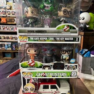 Funko Ghostbusters Movie Moments Set with Green and Red Accents